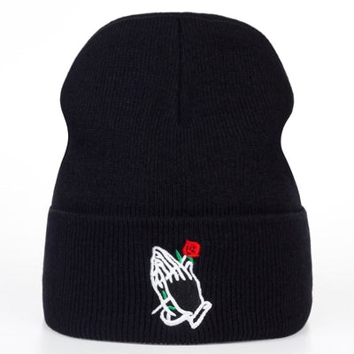 hand-rose-beanie