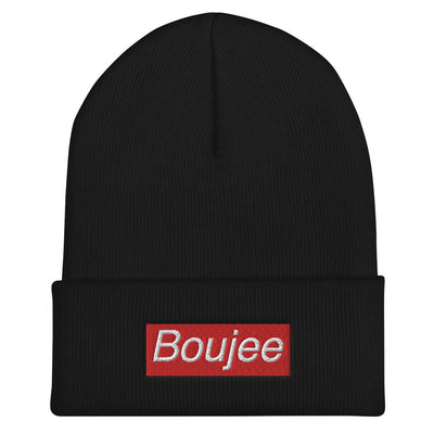 Boujee Cuffed Beanie - Black