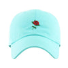 Rose Dad Hat - Baby Blue - Dad Hats